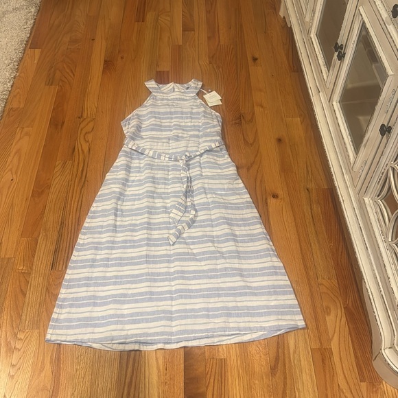 Sigrid Olsen Dutch Striped Midi Dress - Picture 3 of 8